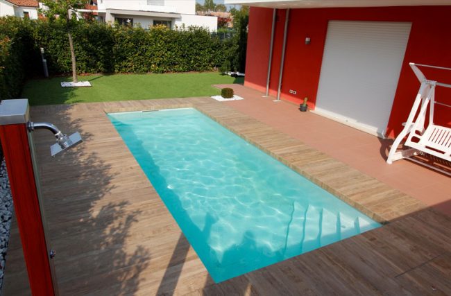 piscina fai da te a skimmer